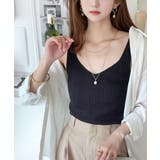 ランダムリブ スクエア無地2wayタンクトップ | Classical Elf | 詳細画像13