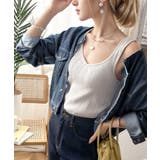 ランダムリブ スクエア無地2wayタンクトップ | Classical Elf | 詳細画像15