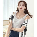 ランダムリブ スクエア無地2wayタンクトップ | Classical Elf | 詳細画像16