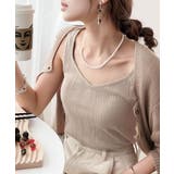 ランダムリブ スクエア無地2wayタンクトップ | Classical Elf | 詳細画像18