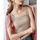 グリーン | ランダムリブ スクエア無地2wayタンクトップ | Classical Elf