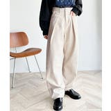 深めのタックが印象的なウエストタックハイウエストデニム＆チノセミワイドパンツ≪S… | Classical Elf  | 詳細画像17 