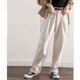 深めのタックが印象的なウエストタックハイウエストデニム＆チノセミワイドパンツ≪S… | Classical Elf  | 詳細画像21 