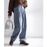 深めのタックが印象的なウエストタックハイウエストデニム＆チノセミワイドパンツ≪S… | Classical Elf  | 詳細画像28 