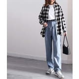 深めのタックが印象的なウエストタックハイウエストデニム＆チノセミワイドパンツ≪S… | Classical Elf  | 詳細画像30 