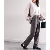 深めのタックが印象的なウエストタックハイウエストデニム＆チノセミワイドパンツ≪S… | Classical Elf  | 詳細画像12 