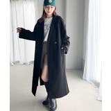 定番、レトロシルエット。ダブルテーラードロングコート | Classical Elf  | 詳細画像18 