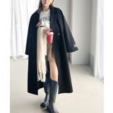 定番、レトロシルエット。ダブルテーラードロングコート | Classical Elf  | 詳細画像19 