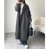 定番、レトロシルエット。ダブルテーラードロングコート | Classical Elf  | 詳細画像24 