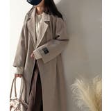 定番、レトロシルエット。ダブルテーラードロングコート | Classical Elf  | 詳細画像27 