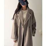 定番、レトロシルエット。ダブルテーラードロングコート | Classical Elf  | 詳細画像28 