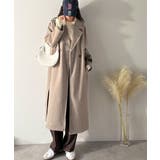 定番、レトロシルエット。ダブルテーラードロングコート | Classical Elf  | 詳細画像33 