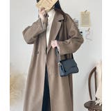 定番、レトロシルエット。ダブルテーラードロングコート | Classical Elf  | 詳細画像37 