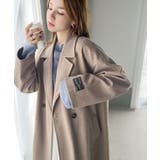 定番、レトロシルエット。ダブルテーラードロングコート | Classical Elf  | 詳細画像38 