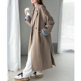 定番、レトロシルエット。ダブルテーラードロングコート | Classical Elf  | 詳細画像39 