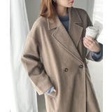 定番、レトロシルエット。ダブルテーラードロングコート | Classical Elf  | 詳細画像40 
