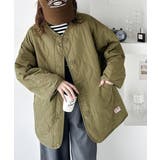 大人のこなれ感。ノーカラーキルティングジャケット | Classical Elf  | 詳細画像48 