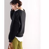 バックステッチショート丈オーバーサイズシンプル無地スウェット(長袖) | Classical Elf | 詳細画像6