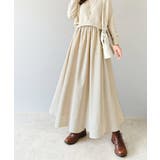 ナチュラル | リラックスコットンリネンスカート | Classical Elf