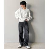 ゆるさとスタイリッシュを両立。オーバーサイズウェーブ柄ジャガード長袖Tシャツ | Classical Elf Men | 詳細画像9