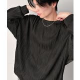 ゆるさとスタイリッシュを両立。オーバーサイズウェーブ柄ジャガード長袖Tシャツ | Classical Elf Men | 詳細画像10
