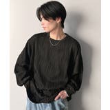 ゆるさとスタイリッシュを両立。オーバーサイズウェーブ柄ジャガード長袖Tシャツ | Classical Elf Men | 詳細画像13