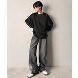 ゆるさとスタイリッシュを両立。オーバーサイズウェーブ柄ジャガード長袖Tシャツ | Classical Elf Men | 詳細画像15