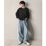 ゆるさとスタイリッシュを両立。オーバーサイズウェーブ柄ジャガード長袖Tシャツ | Classical Elf Men | 詳細画像17