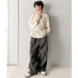 ゆるさとスタイリッシュを両立。オーバーサイズウェーブ柄ジャガード長袖Tシャツ | Classical Elf Men | 詳細画像29