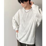 ゆるさとスタイリッシュを両立。オーバーサイズウェーブ柄ジャガード長袖Tシャツ | Classical Elf Men | 詳細画像6