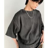 涼しくキマる、大人のリラックス。オーバーサイズウェーブ柄ジャガード半袖Tシャツ | Classical Elf Men | 詳細画像16