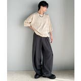 涼しくキマる、大人のリラックス。オーバーサイズウェーブ柄ジャガード半袖Tシャツ | Classical Elf Men | 詳細画像26