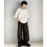 涼しくキマる、大人のリラックス。オーバーサイズウェーブ柄ジャガード半袖Tシャツ | Classical Elf Men | 詳細画像5
