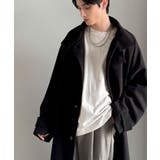 魅せ方、自由自在。襟2way比翼仕立てニットメルトンスタンドステンカラーコート | Classical Elf Men | 詳細画像5 