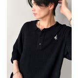 一枚で大人のラフスタイルが決まる。ワンポイント刺繍ブークレポロニットトップス | Classical Elf Men | 詳細画像12