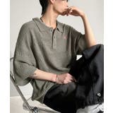 チャコール | 一枚で大人のラフスタイルが決まる。ワンポイント刺繍ブークレポロニットトップス | Classical Elf Men