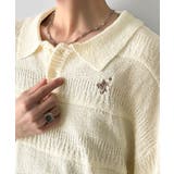 一枚で大人のラフスタイルが決まる。ワンポイント刺繍ブークレポロニットトップス | Classical Elf Men | 詳細画像24
