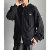 知的に決まる、メンズの上品シンプル。胸刺繍タック編みカーディガン（長袖） | Classical Elf Men | 詳細画像14 