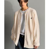 知的に決まる、メンズの上品シンプル。胸刺繍タック編みカーディガン（長袖） | Classical Elf Men | 詳細画像1 