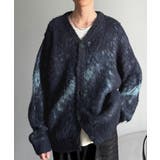 ネイビー | 【Classical Origin】「まるで毛布。」モヘアライクシャギー素材Vネ… | Classical Elf Men