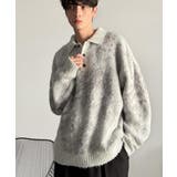 「まるで毛布。」モヘアライクシャギー素材ニットポロシャツ Mohair Like | Classical Elf Men | 詳細画像2