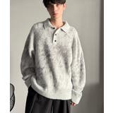 「まるで毛布。」モヘアライクシャギー素材ニットポロシャツ Mohair Like | Classical Elf Men | 詳細画像3