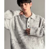「まるで毛布。」モヘアライクシャギー素材ニットポロシャツ Mohair Like | Classical Elf Men | 詳細画像4