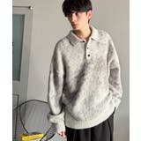 「まるで毛布。」モヘアライクシャギー素材ニットポロシャツ Mohair Like | Classical Elf Men | 詳細画像6