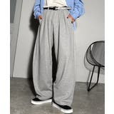 杢グレー | 「まるでスラックス！」ベルトループ付き2タックカーブシルエットスウェットパンツ | Classical Elf Men