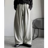 「まるでスラックス！」ベルトループ付き2タックカーブシルエットスウェットパンツ | Classical Elf Men | 詳細画像2 