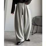 「まるでスラックス！」ベルトループ付き2タックカーブシルエットスウェットパンツ | Classical Elf Men | 詳細画像3 