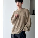 「究極スタンダード」畔編みオーバーサイズクルーネックセーター Oversized | Classical Elf Men | 詳細画像16