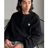 ブラック | 「ヘビーウェイト一択。」綿100%ワッフル素材ラグランビッグTシャツ | Classical Elf Men