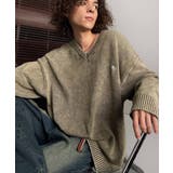 「自分ウケ最強。」綿100％刺繍入りピグメント加工Vネックセーター | Classical Elf Men | 詳細画像11 